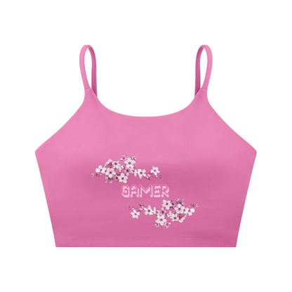 Cherry Blossom Gamer Sports Bra