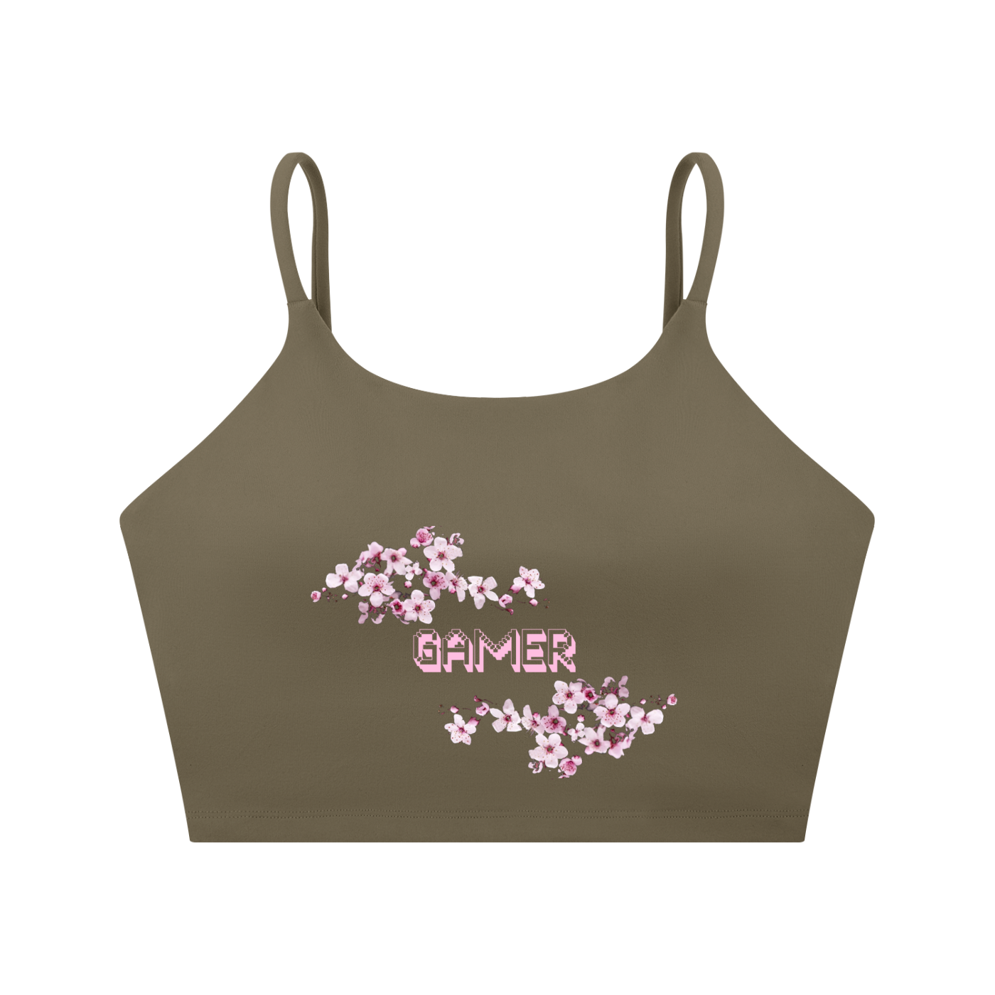 Cherry Blossom Gamer Sports Bra