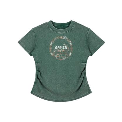 Vintage Washed Bodycon Cotton T-Shirt