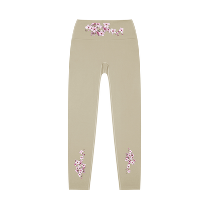 Cherry Blossom High-Waisted Yoga Leggings