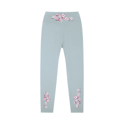 Cherry Blossom High-Waisted Yoga Leggings