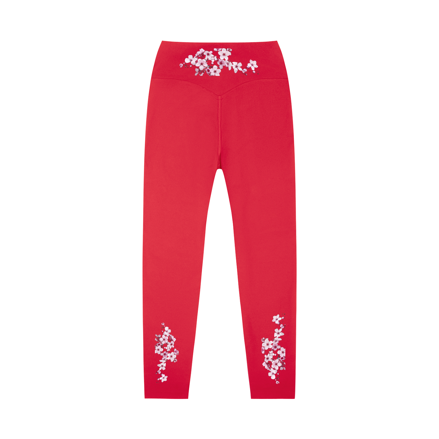 Cherry Blossom High-Waisted Yoga Leggings