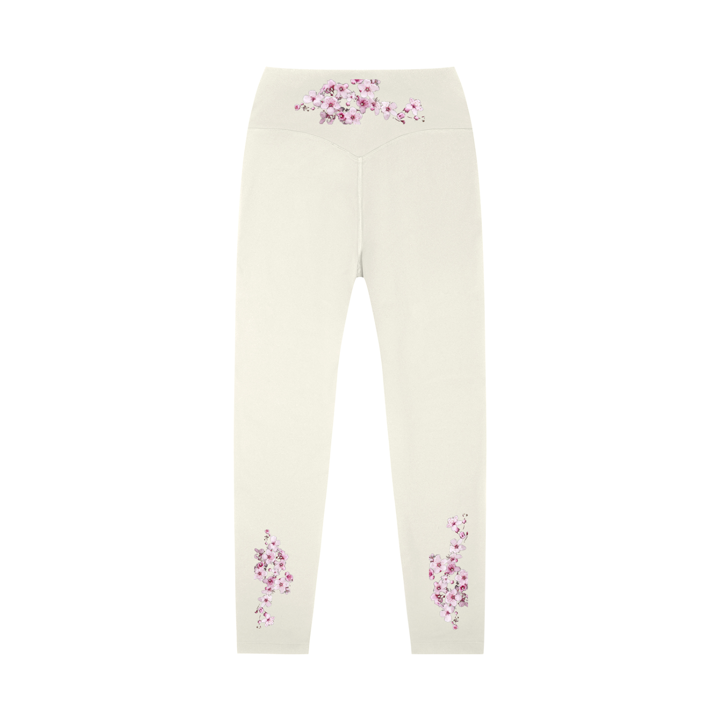 Cherry Blossom High-Waisted Yoga Leggings