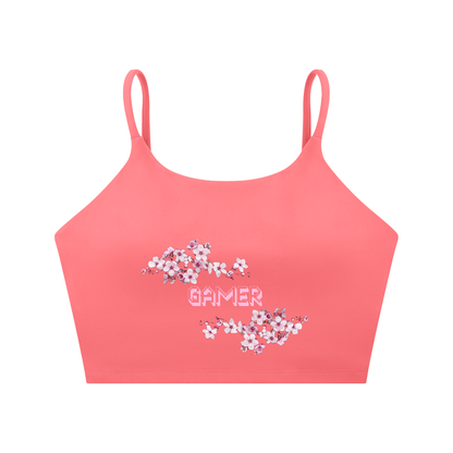 Cherry Blossom Gamer Sports Bra