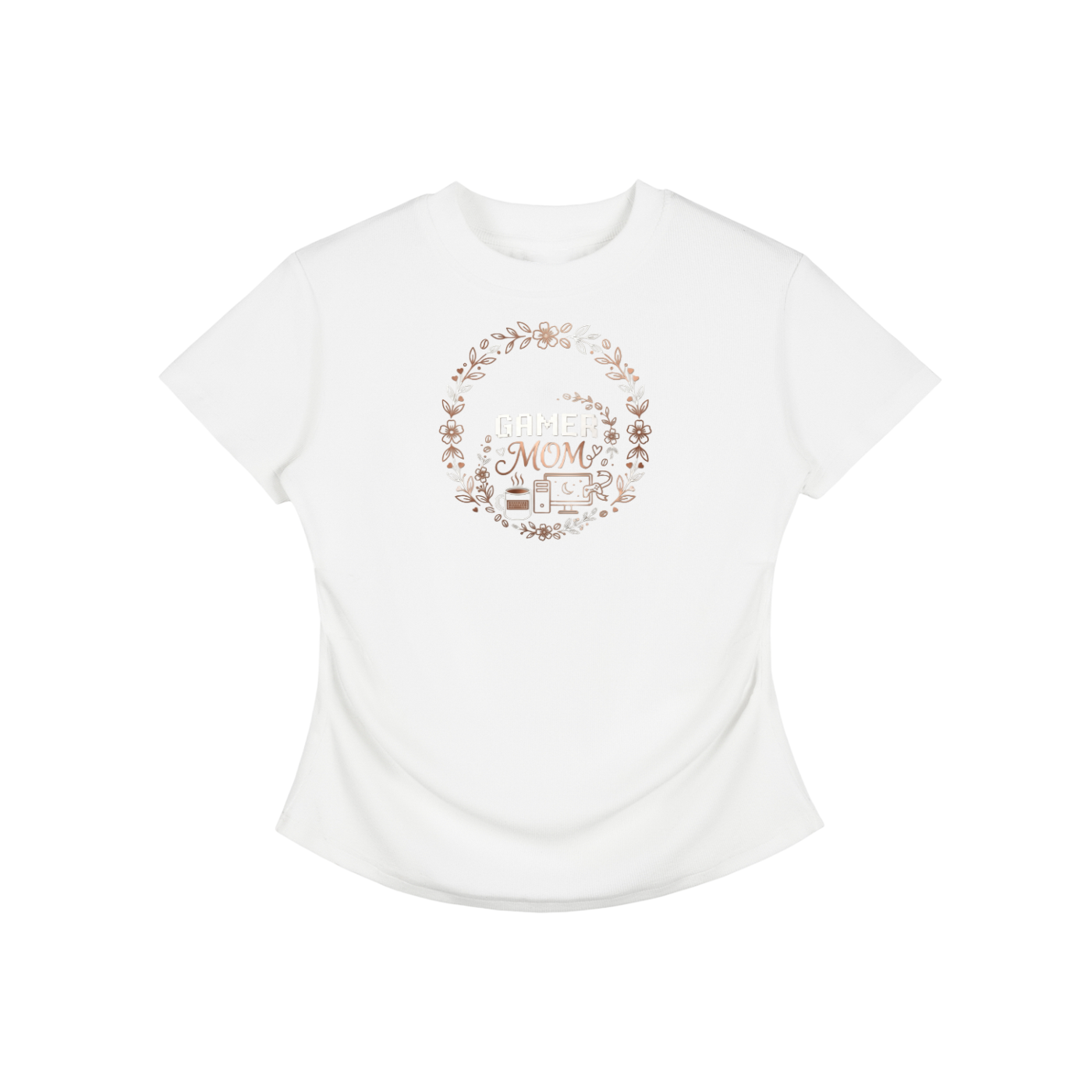 Vintage Washed Bodycon Cotton T-Shirt