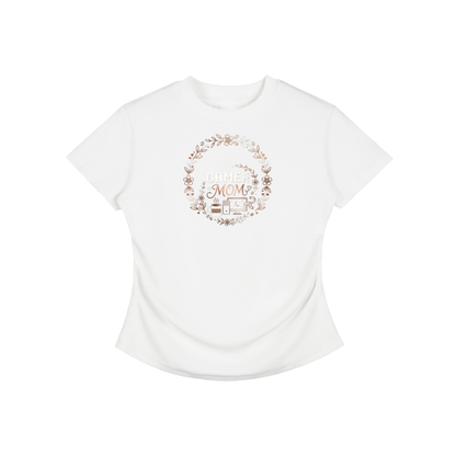 Vintage Washed Bodycon Cotton T-Shirt