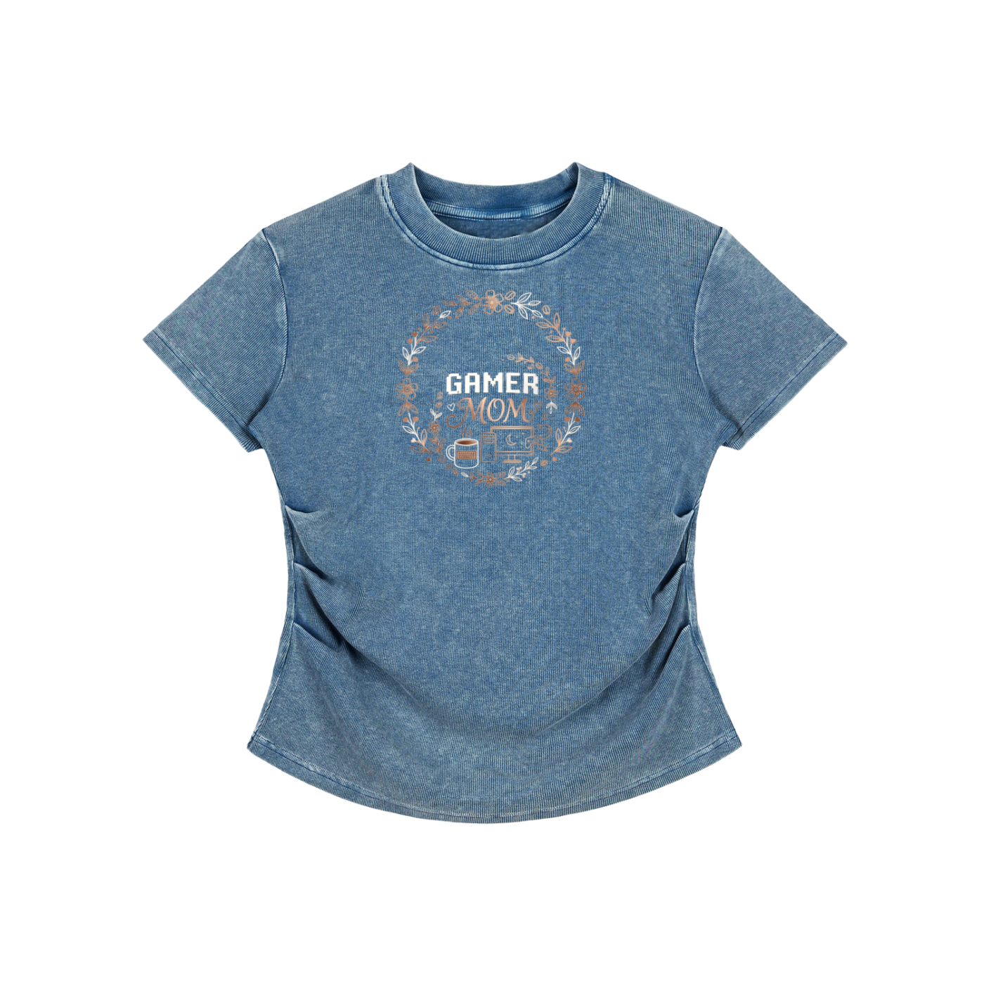 Vintage Washed Bodycon Cotton T-Shirt