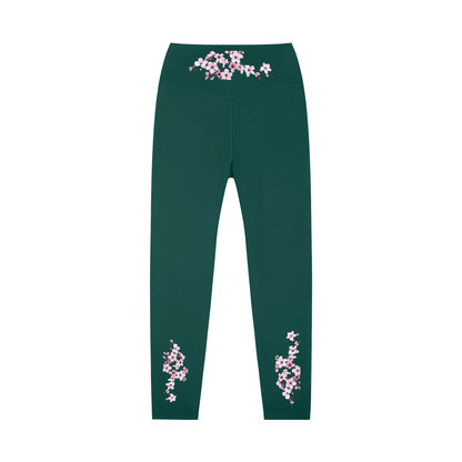 Cherry Blossom High-Waisted Yoga Leggings