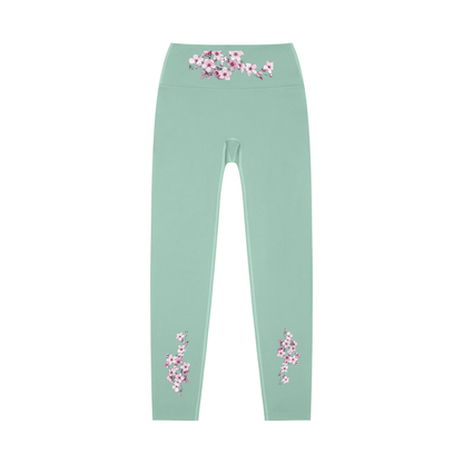 Cherry Blossom High-Waisted Yoga Leggings