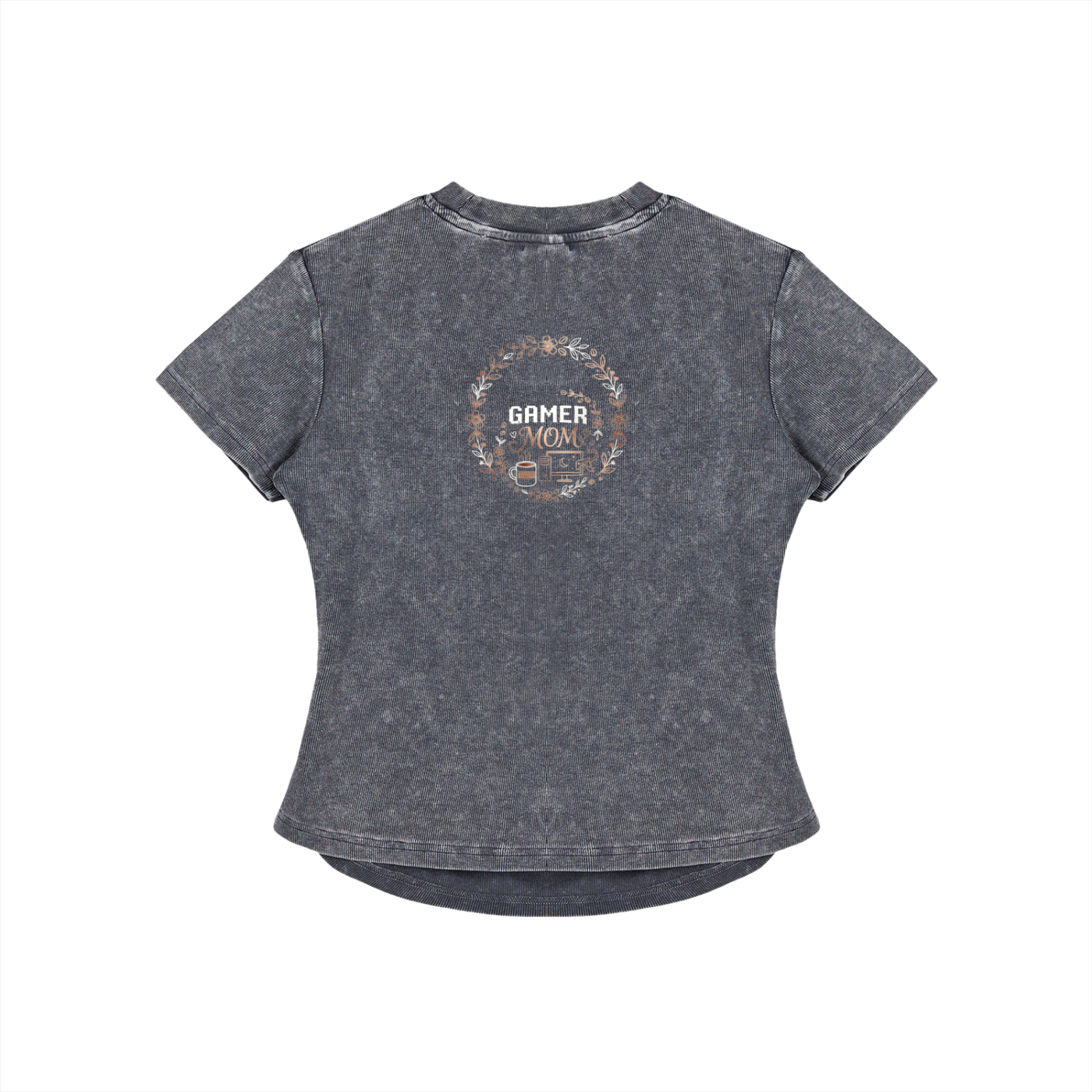 Vintage Washed Bodycon Cotton T-Shirt