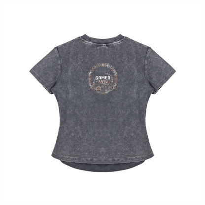 Vintage Washed Bodycon Cotton T-Shirt