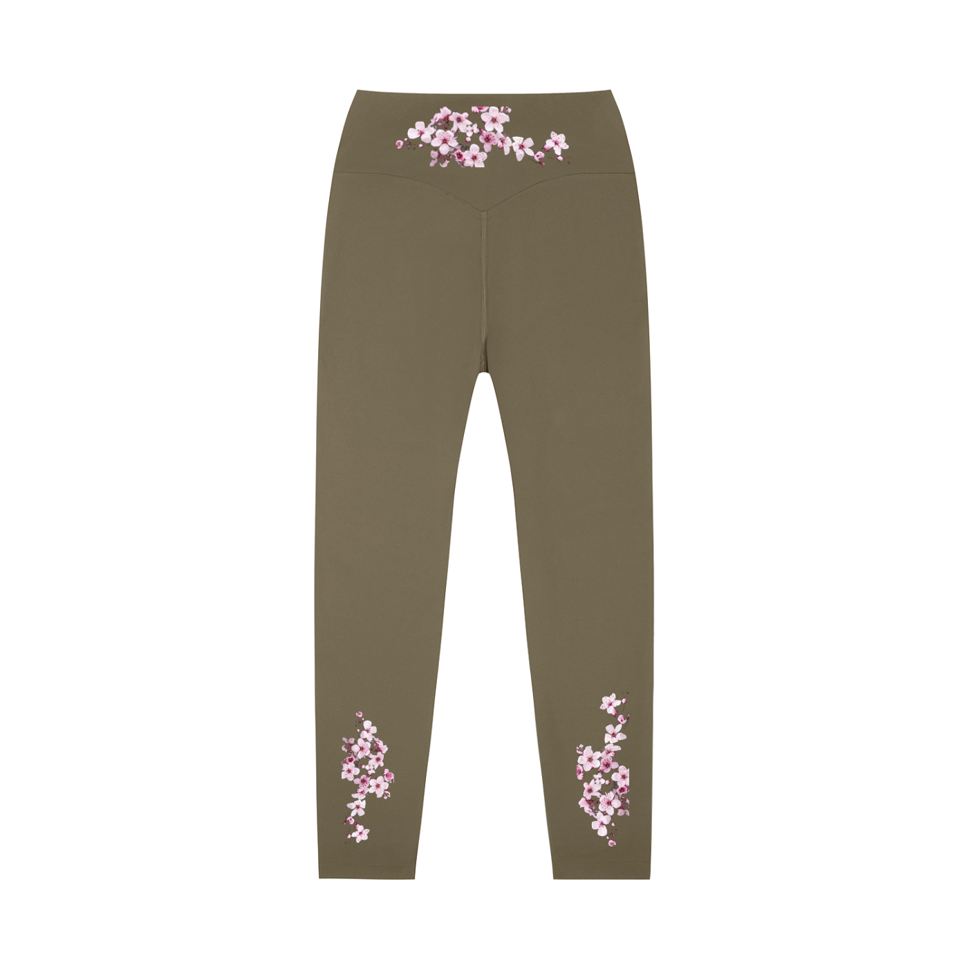 Cherry Blossom High-Waisted Yoga Leggings