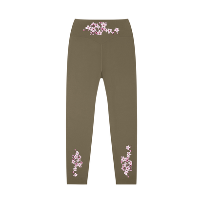 Cherry Blossom High-Waisted Yoga Leggings