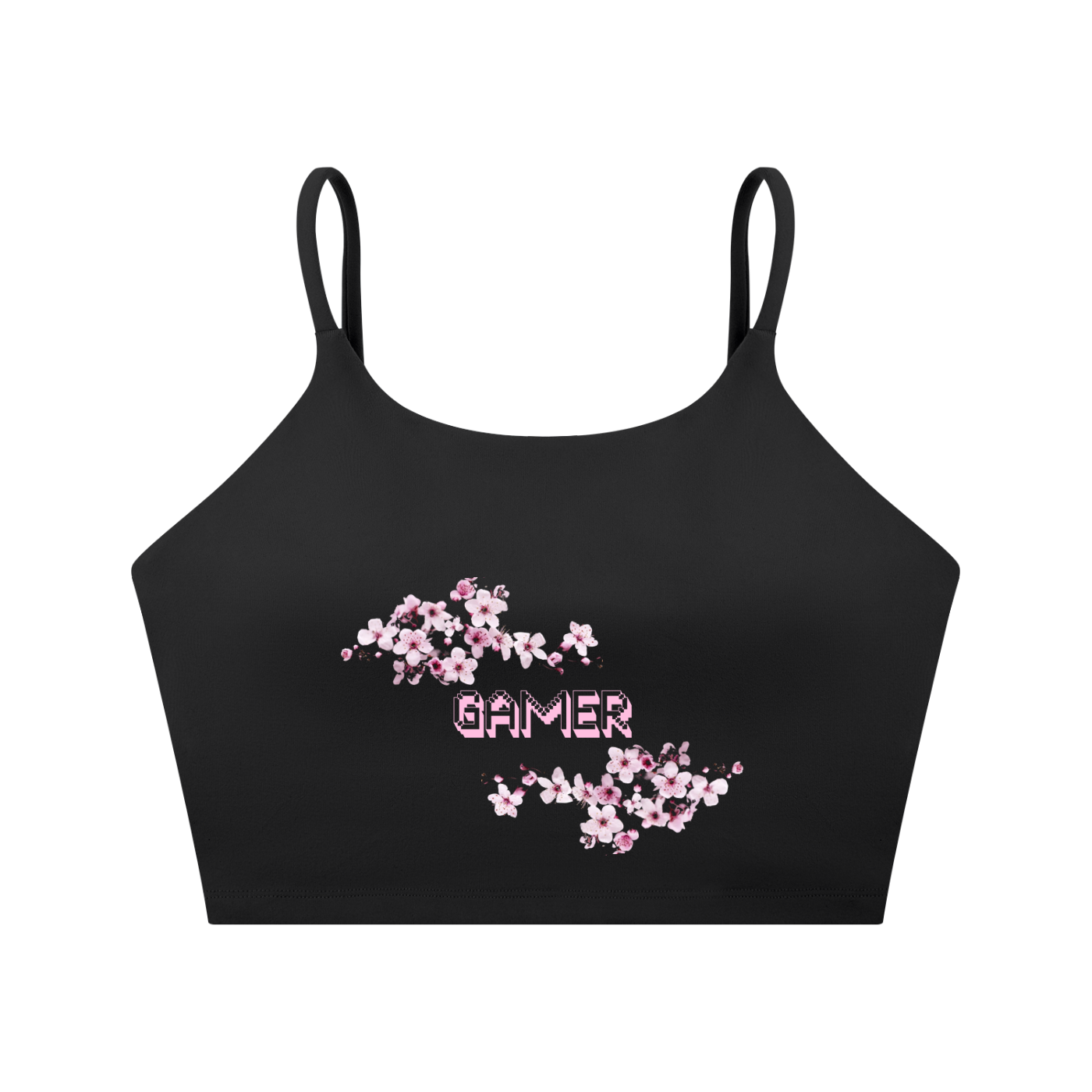 Cherry Blossom Gamer Sports Bra