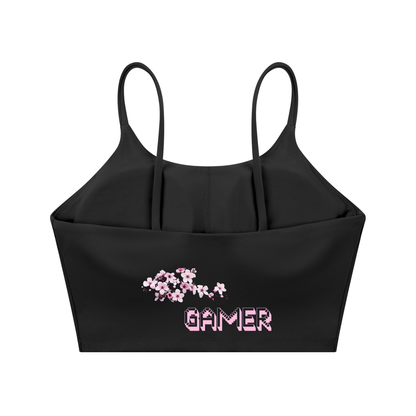 Cherry Blossom Gamer Sports Bra