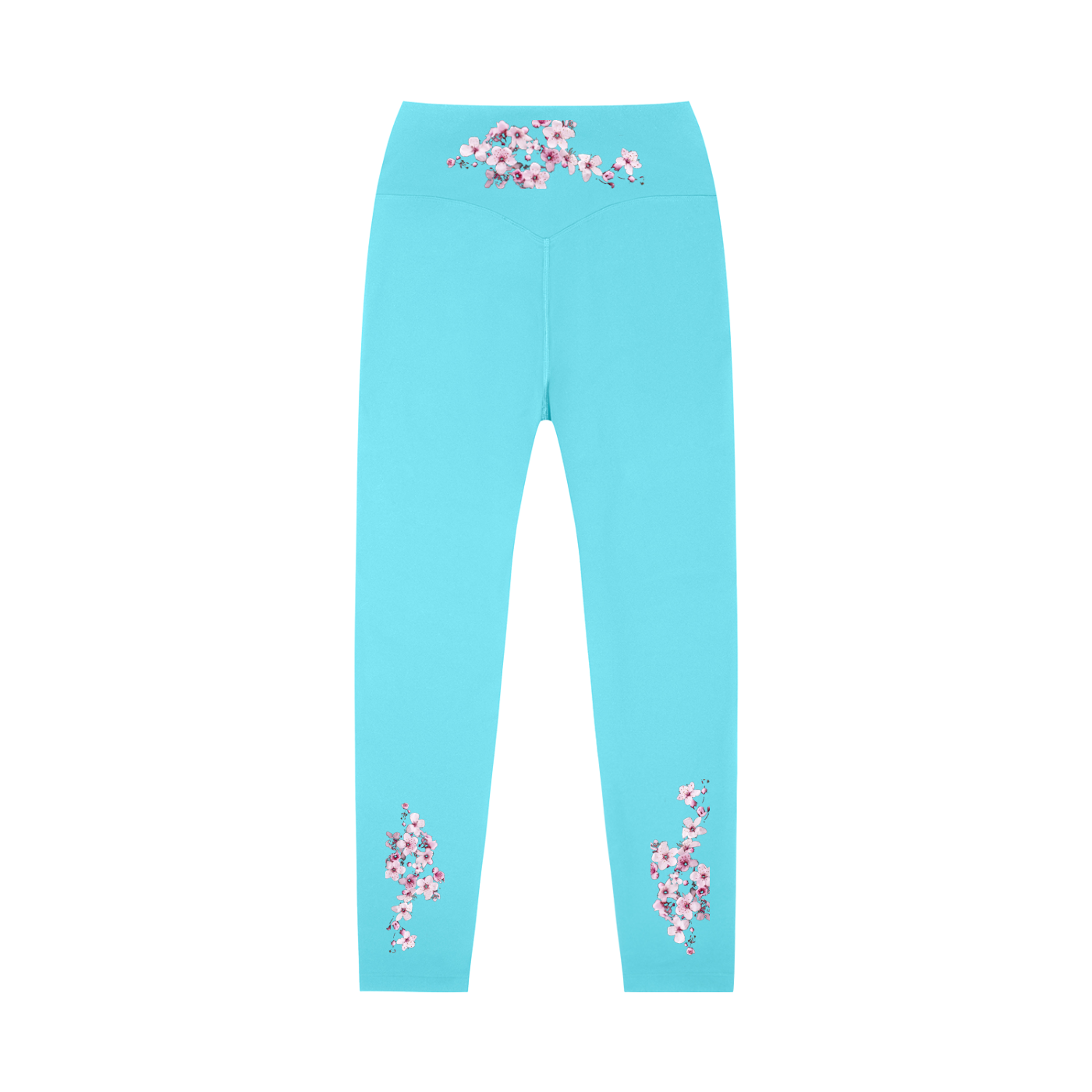 Cherry Blossom High-Waisted Yoga Leggings