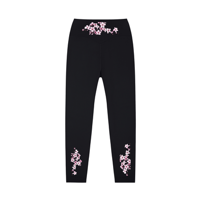 Cherry Blossom High-Waisted Yoga Leggings