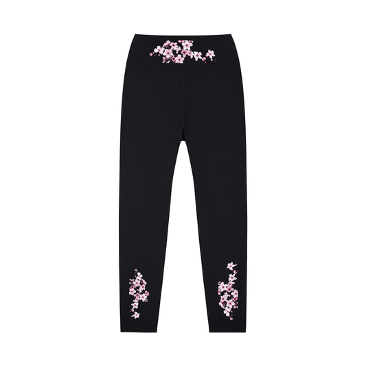 Cherry Blossom High-Waisted Yoga Leggings