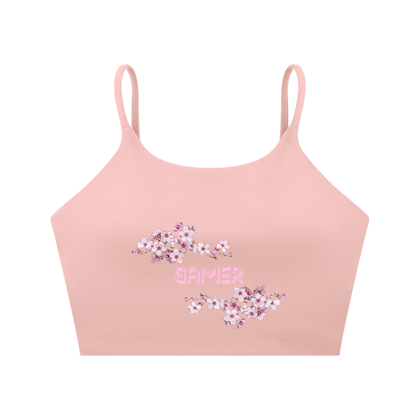 Cherry Blossom Gamer Sports Bra