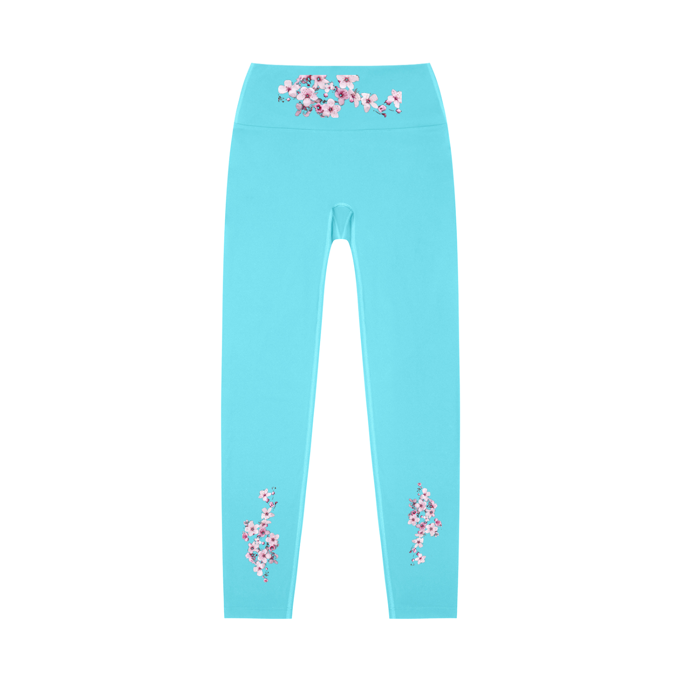 Cherry Blossom High-Waisted Yoga Leggings