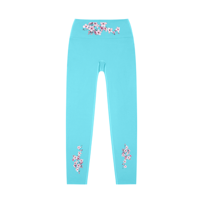 Cherry Blossom High-Waisted Yoga Leggings