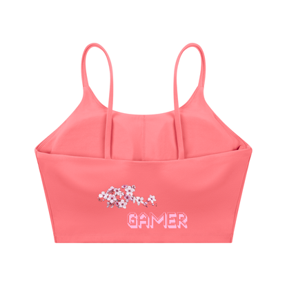Cherry Blossom Gamer Sports Bra