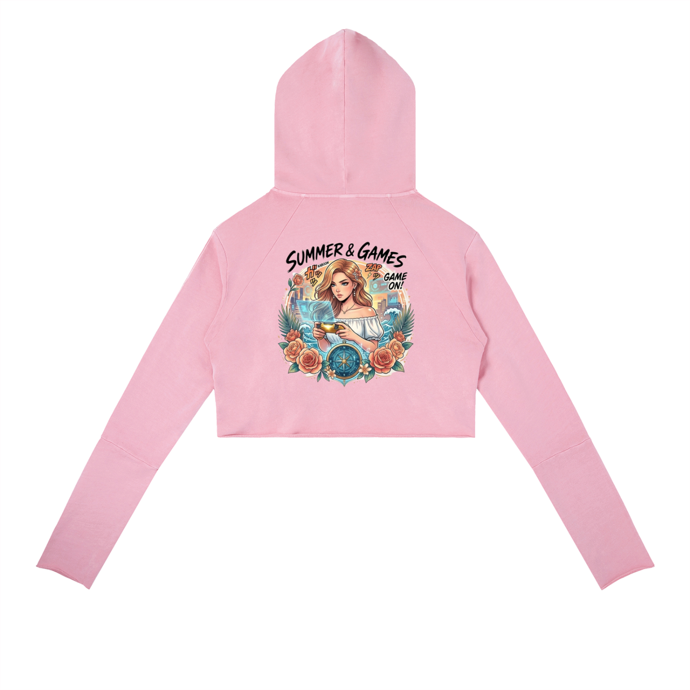 Vintage Washed Raw Edge Hoodie