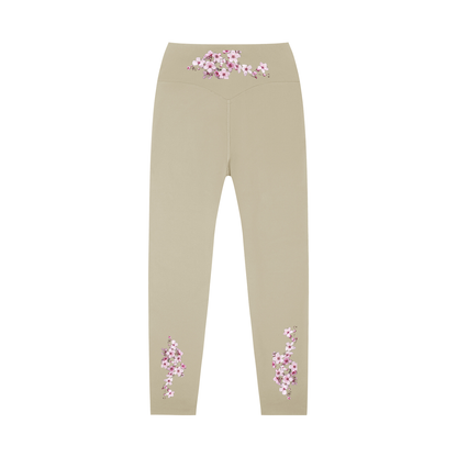 Cherry Blossom High-Waisted Yoga Leggings