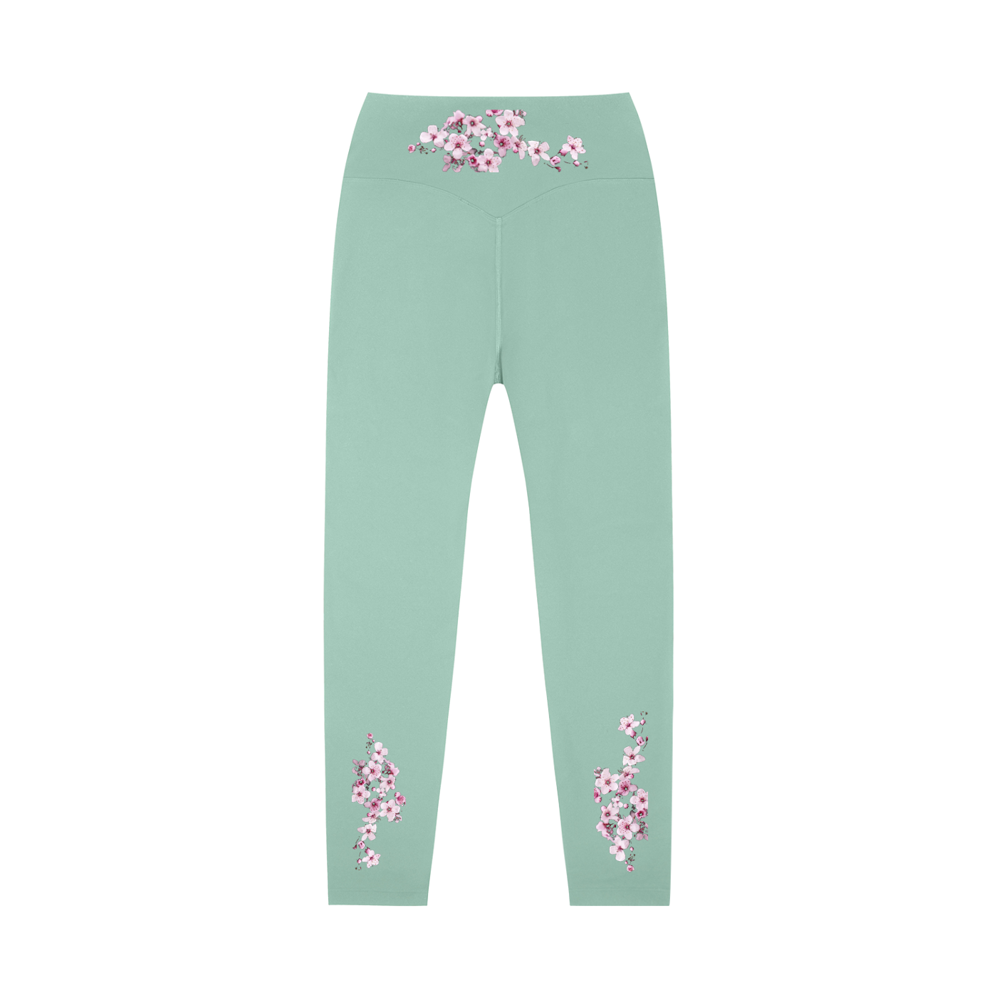 Cherry Blossom High-Waisted Yoga Leggings