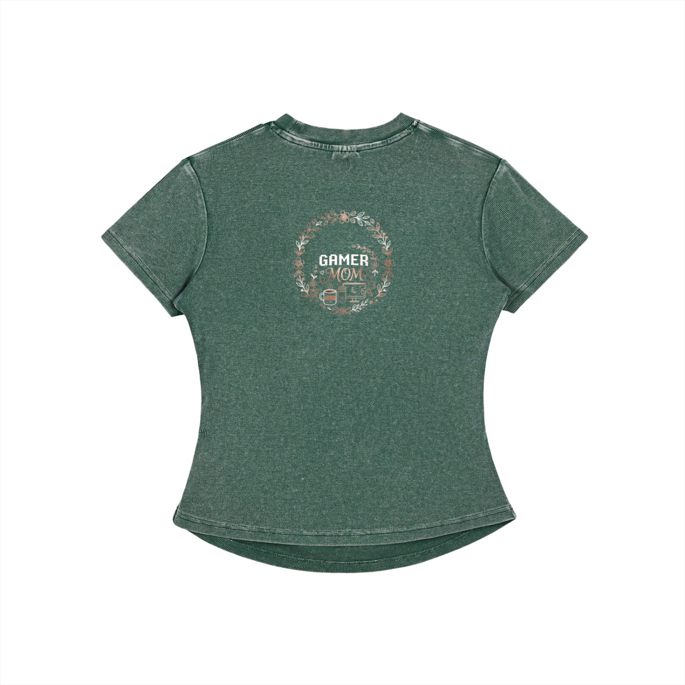 Vintage Washed Bodycon Cotton T-Shirt