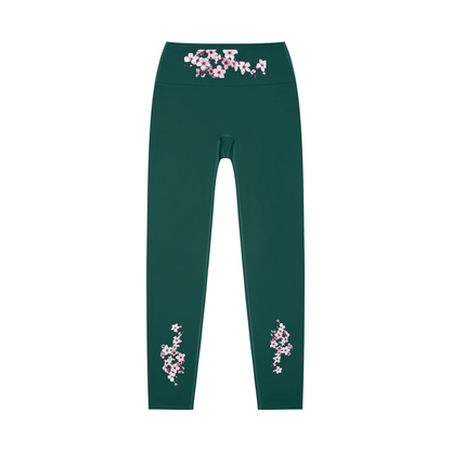 Cherry Blossom High-Waisted Yoga Leggings
