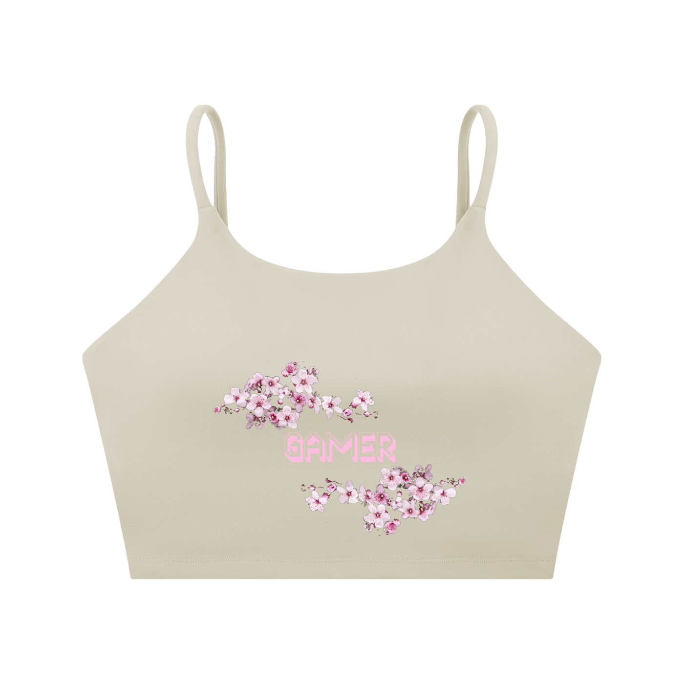 Cherry Blossom Gamer Sports Bra