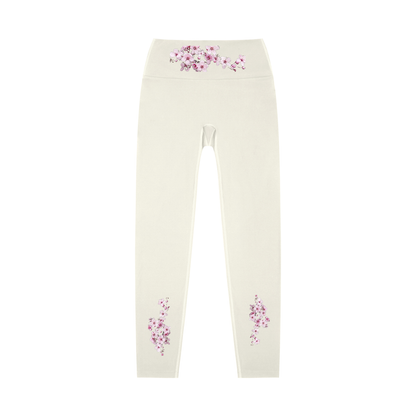 Cherry Blossom High-Waisted Yoga Leggings