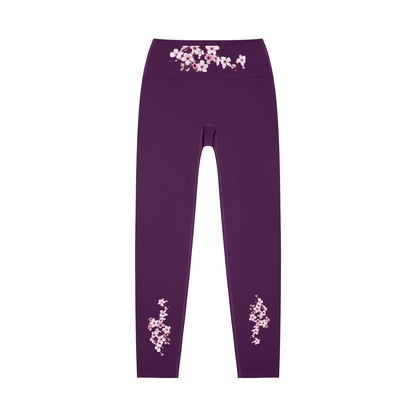 Cherry Blossom High-Waisted Yoga Leggings