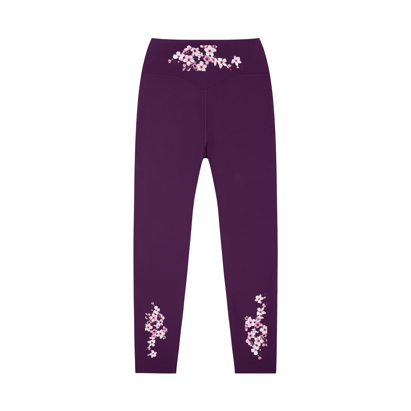 Cherry Blossom High-Waisted Yoga Leggings